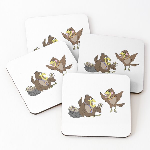 Item preview, Funny Bird Family Cartoon | Sarcastic New Dad Shock Surprise Sticker designed and sold by MyxaART.
