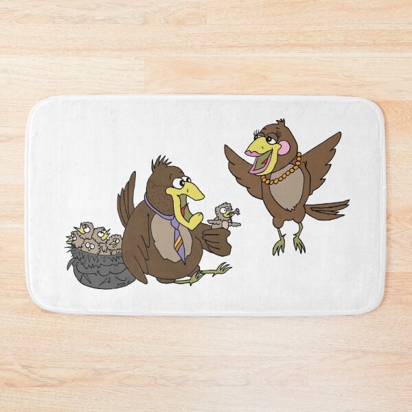 Item preview, Funny Bird Family Cartoon | Sarcastic New Dad Shock Surprise Sticker designed and sold by MyxaART.