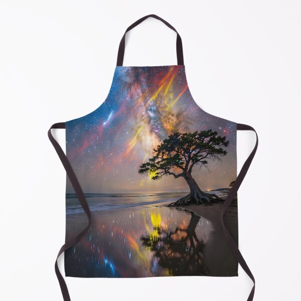 Item preview, The Whisper of the Cosmos: Where Beach Meets Northern Lights designed and sold by VoidVeilStudio.