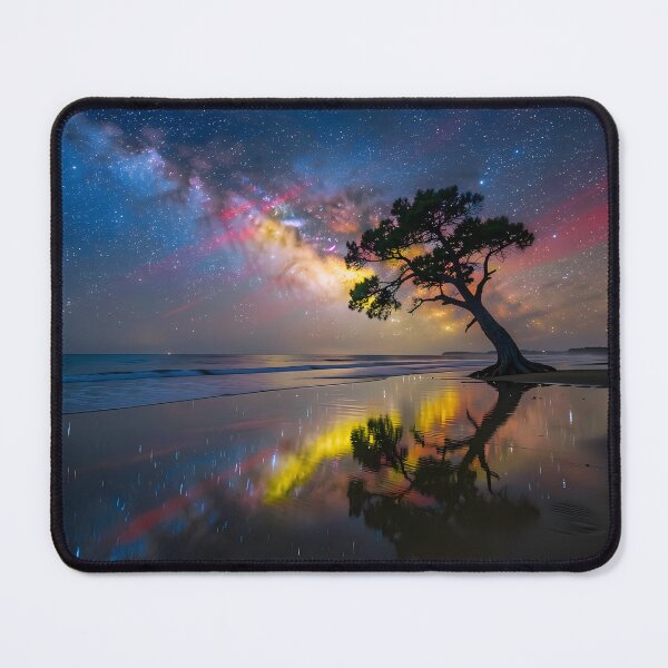 Item preview, The Threshold of the Stars: Where the Northern Lights Meet the Eternal Sea designed and sold by VoidVeilStudio.