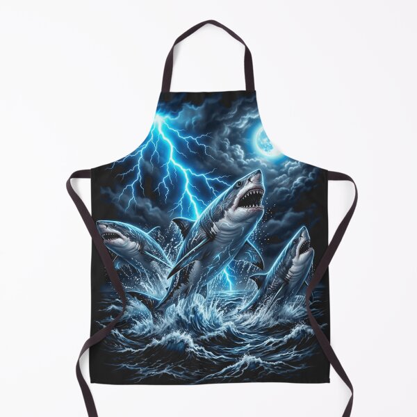 Item preview, Shark Lightning Moon Ocean designed and sold by legendaryskins.