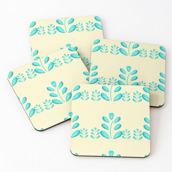 Item preview, Soft Teal Foliage seamless pattern  designed and sold by RuwaDesignArt.