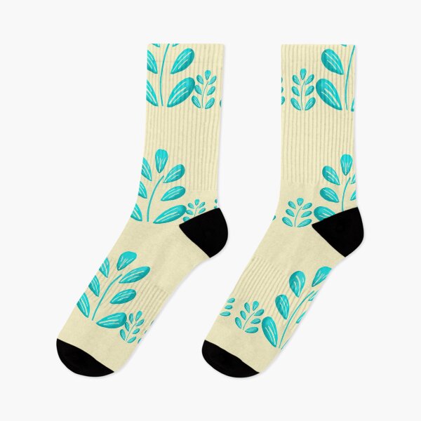 Item preview, Soft Teal Foliage seamless pattern  designed and sold by RuwaDesignArt.
