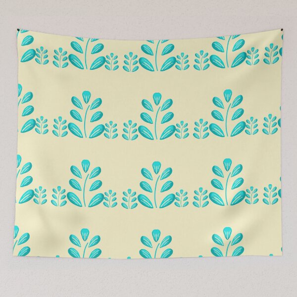 Item preview, Soft Teal Foliage seamless pattern  designed and sold by RuwaDesignArt.