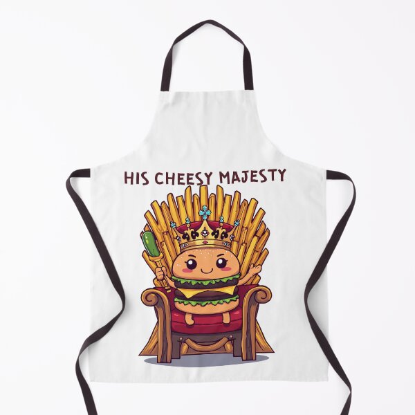 Item preview, His Cheesy Majesty Funny Royal Cheeseburger designed and sold by WonderMugStudio.