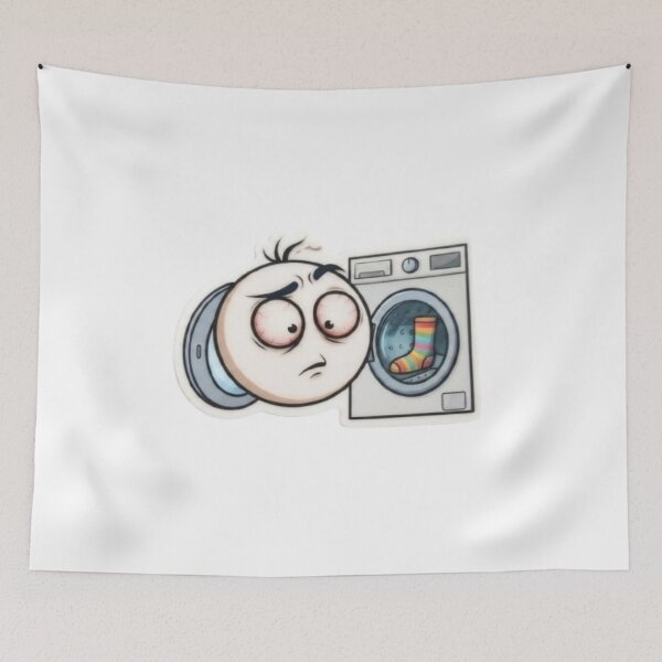 Item preview, Oops Murphy - The Missing Sock Mystery - Funny Character Graphic designed and sold by oopsmurphy.