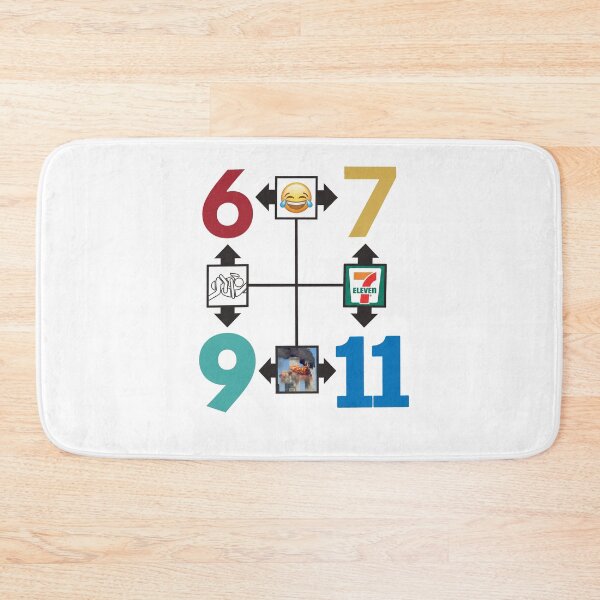 Item preview, Funny Number 6 7 9 11 Meme Humor designed and sold by PixlCrypt.