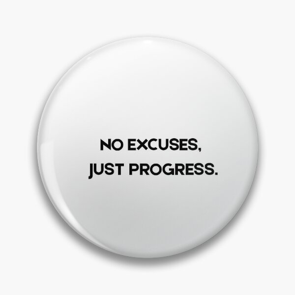 Item preview, No Excuses Just Progress Gym Quote - Motivational Fitness Design designed and sold by InchiostroLab.