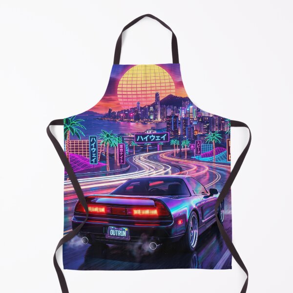 Item preview, Outrun Retro Synthwave Mid Engine JDM Legend Highway Cruise designed and sold by RevUpDesign.