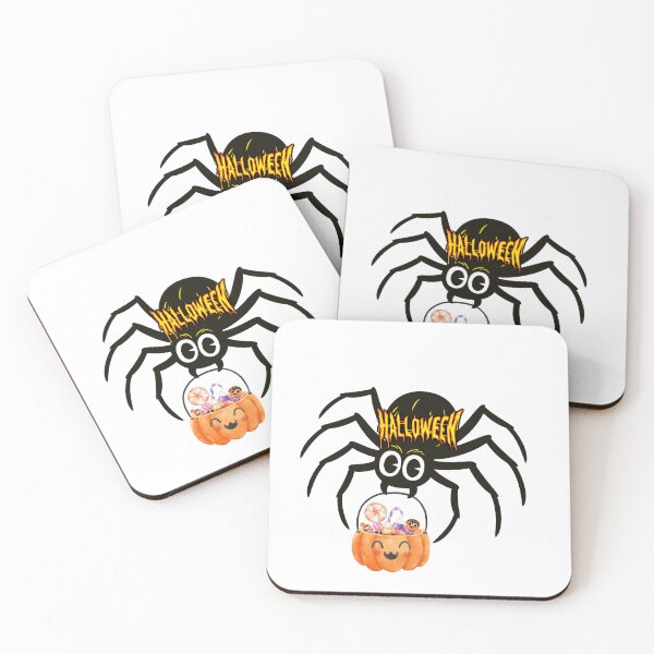 Item preview, Cute Halloween Spider with Pumpkin Candy Bucket | Spooky Trick or Treat Design designed and sold by Palette _Vibes.