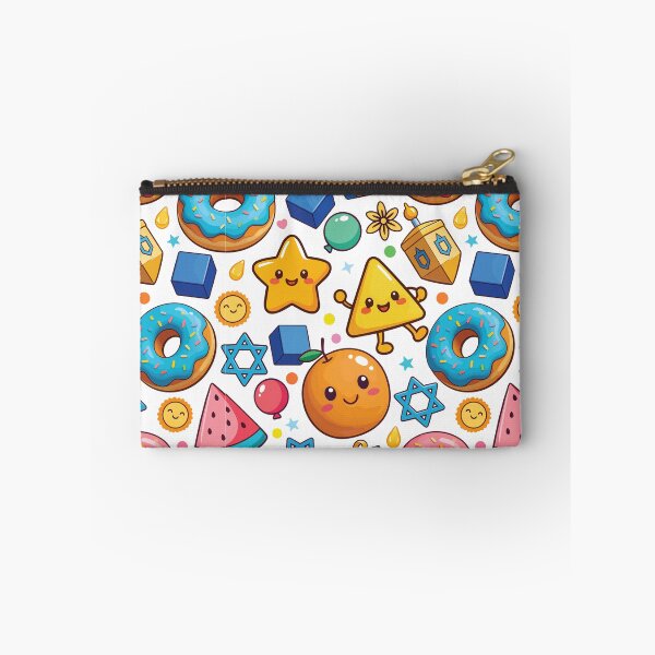 Artikelvorschau, Chanukka-Schwimmende-Leckereien-Muster | Niedliche Kawaii-Dreidel, Donuts & Illustrationen für Vorschulkinder entworfen und verkauft von Wintorque.