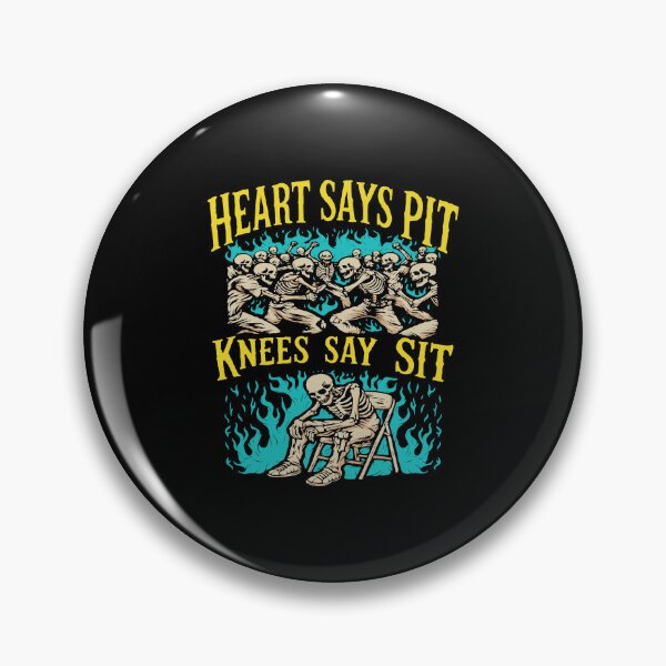 Item preview, Heart Says Pit Knees Say Sit Funny Skeleton Lover designed and sold by PixlCrypt.
