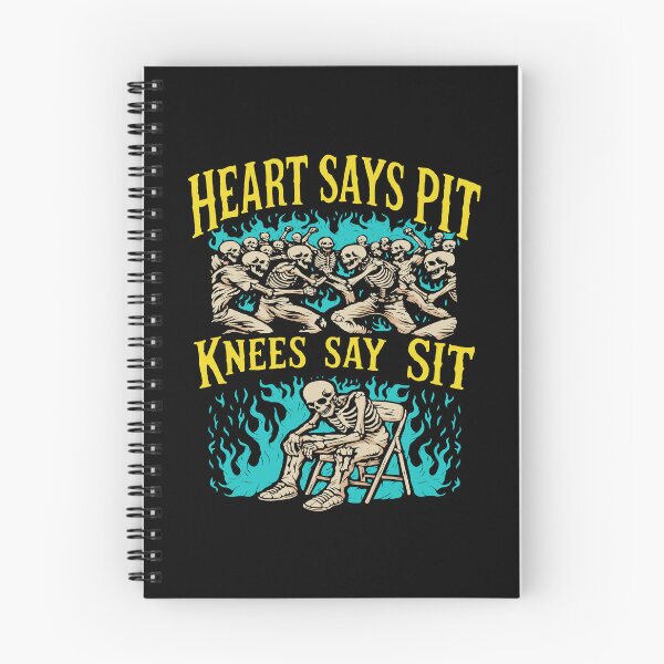 Item preview, Heart Says Pit Knees Say Sit Funny Skeleton Lover designed and sold by PixlCrypt.