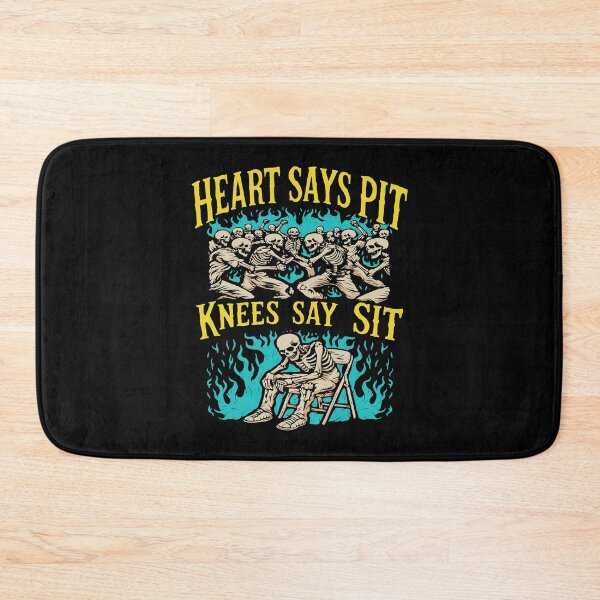 Item preview, Heart Says Pit Knees Say Sit Funny Skeleton Lover designed and sold by PixlCrypt.