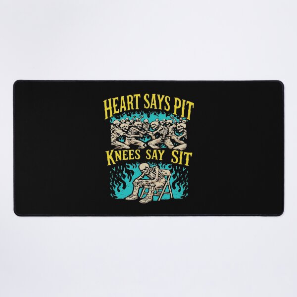Item preview, Heart Says Pit Knees Say Sit Funny Skeleton Lover designed and sold by PixlCrypt.