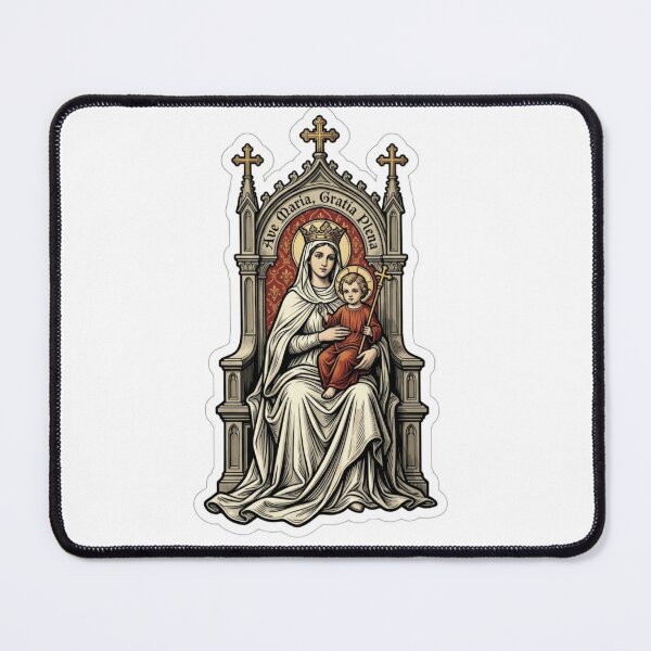Item preview, Ave Maria Gratia Plena Virgin Mary Baby Jesus Gothic Catholic designed and sold by raedattia.