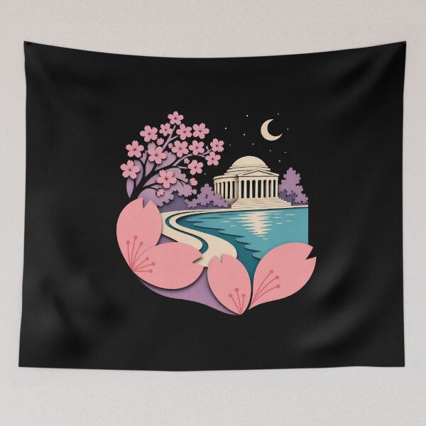Item preview, Washington DC: Jefferson Memorial Moonlit Bloom designed and sold by Fenay Designs.