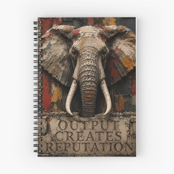 Item preview, Disciplined Founder Geometric Elephant Stone Relief Home Office Wall Art Poster designed and sold by SavannaStrikes.