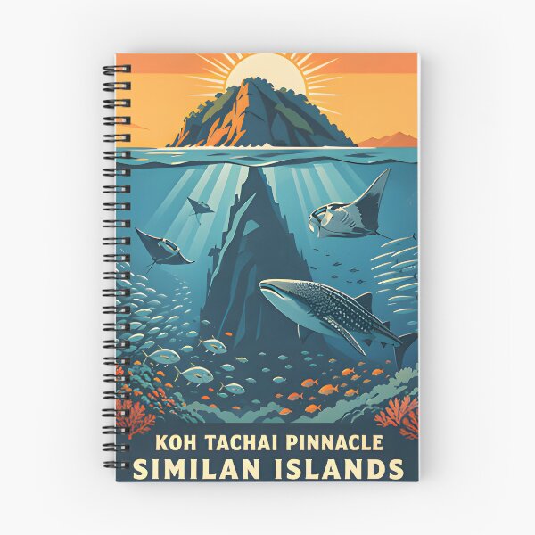 Item preview, Ocean Soul – Retro Tropical Sunset Illustration designed and sold by Spirit of Siam.