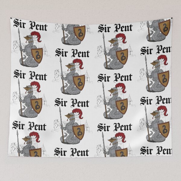 Item preview, Sir Pent Snake Knight Medieval Fantasy Heraldic Crest designed and sold by PixlCrypt.