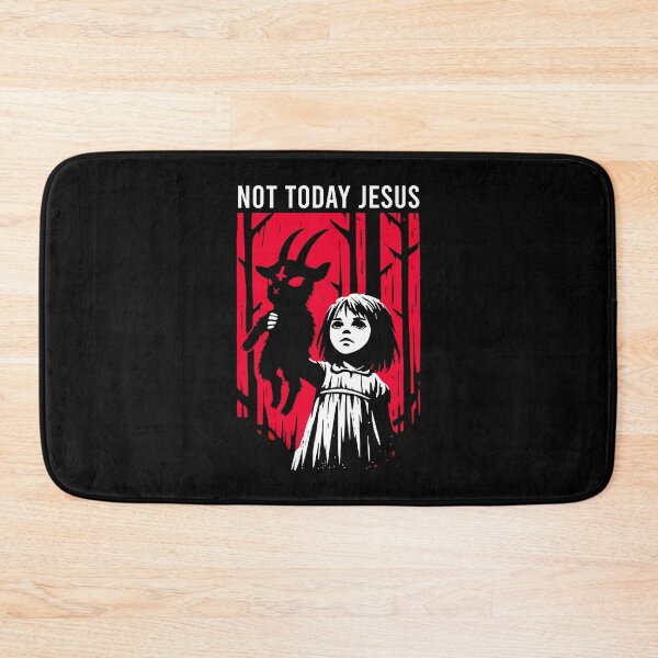Item preview, Not Today Jesus Funny Horror Demon Vintage Gothic designed and sold by PixlCrypt.