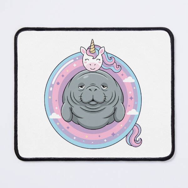 Item preview, Magical Chubby Manatee Pastel Unicorn Pool Float designed and sold by Arc2020.