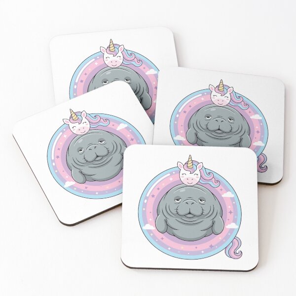 Item preview, Magical Chubby Manatee Pastel Unicorn Pool Float designed and sold by Arc2020.