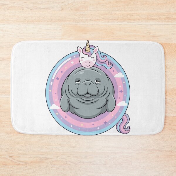 Item preview, Magical Chubby Manatee Pastel Unicorn Pool Float designed and sold by Arc2020.