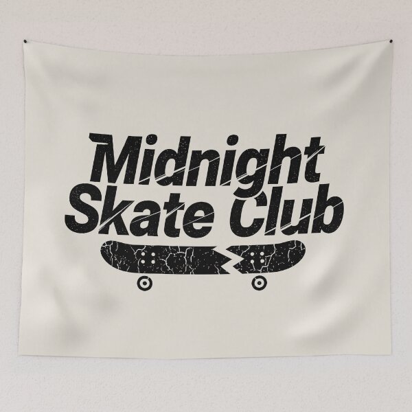 Item preview, Midnight Skate Club Broken Skateboard Vintage Grunge Logo designed and sold by DigitalArtx-com.