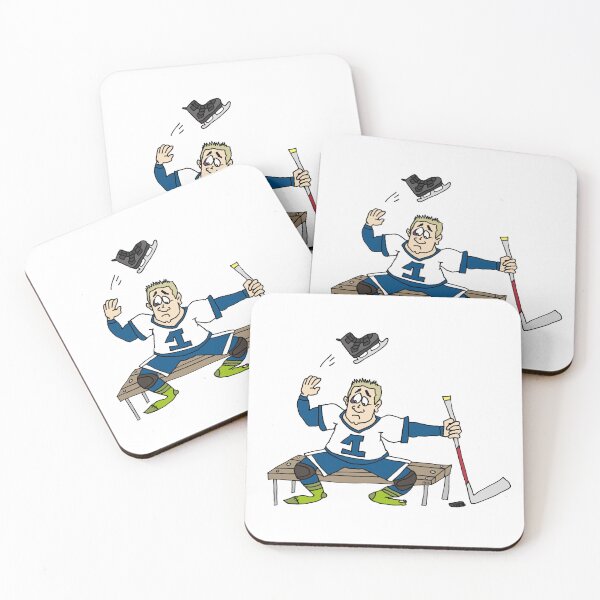 Item preview, Funny Hockey Chaos Cartoon | Adulting is Hard Meme Sticker designed and sold by MyxaART.