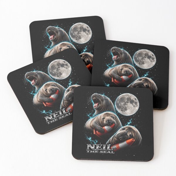 Item preview, Neil The Seal Funny Moonlight Seal Rescue Cone Meme Animal designed and sold by PixlCrypt.