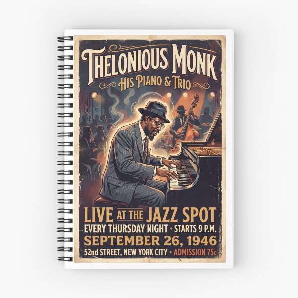 Item preview, Thelonious Monk Live designed and sold by Theodor Decker.