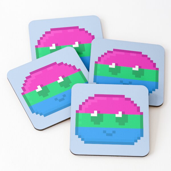 Item preview, Poly Pride Pixel Slime designed and sold by Lilac-Cat.
