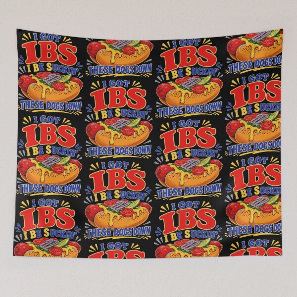 Item preview, I Got IBS I Be Suckin These Dogs Down Funny Hot Dog Meme designed and sold by PixlCrypt.