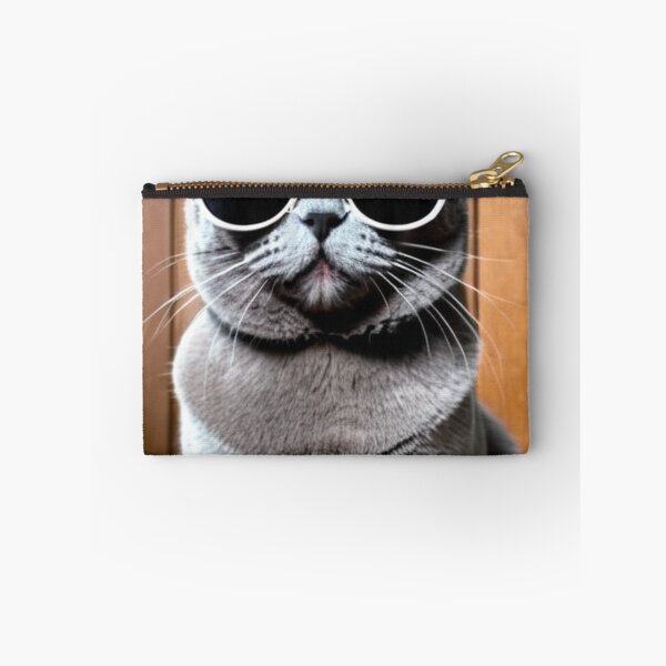 Item preview, Animals - Grey Cat with Sunglasses, Archetype of the Internet Meme Cool Cat designed and sold by World-Pets.