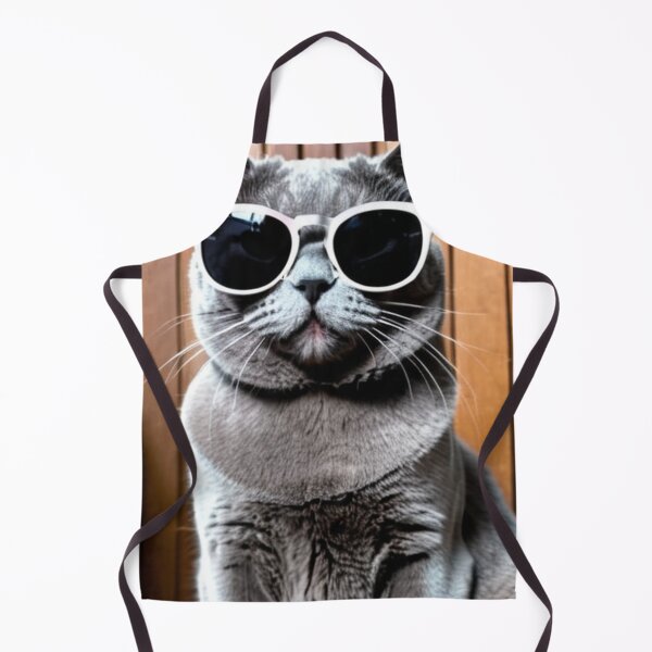 Item preview, Animals - Grey Cat with Sunglasses, Archetype of the Internet Meme Cool Cat designed and sold by World-Pets.