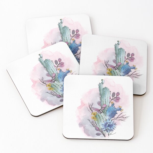 Item preview, Serene Cactus with Pink Blooms designed and sold by CanotStop.