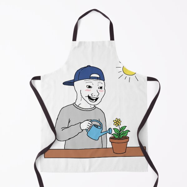 Item preview, Amor Fati Bloomer watering plant Wojak Sticker designed and sold by ctbrtn.