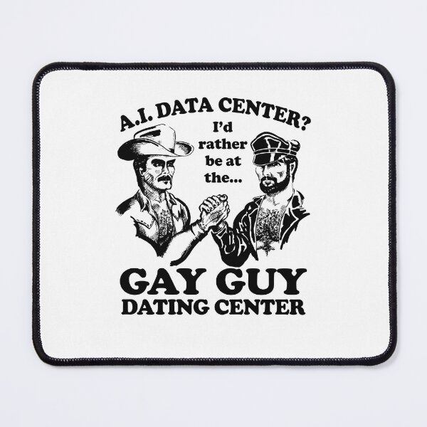 Item preview, All Data Center I'd Rather Be At The Gay Guy Dating Center Funny LGBTQ Meme designed and sold by PixlCrypt.