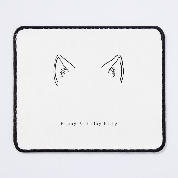 Item preview, Cat ears - Happy birthday kitty design art, simple. designed and sold by By The Moon.