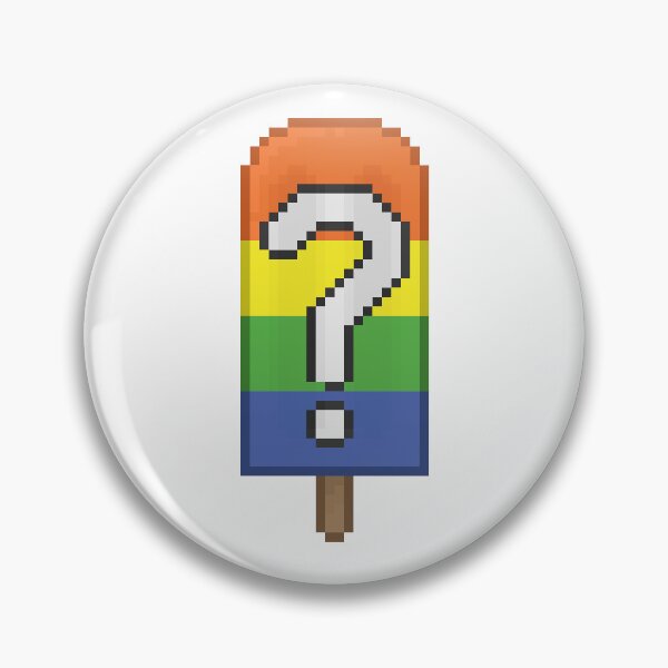 Item preview, Pixelart Questioning Pride Icepop designed and sold by Lilac-Cat.