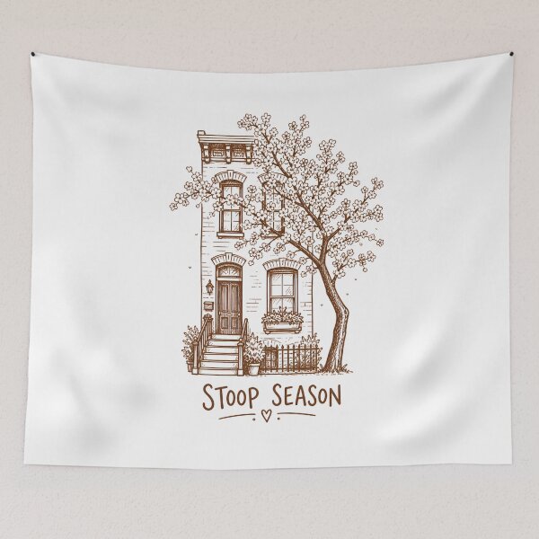 Item preview, Washington DC Stoop Season – Row House Bloom designed and sold by Fenay Designs.