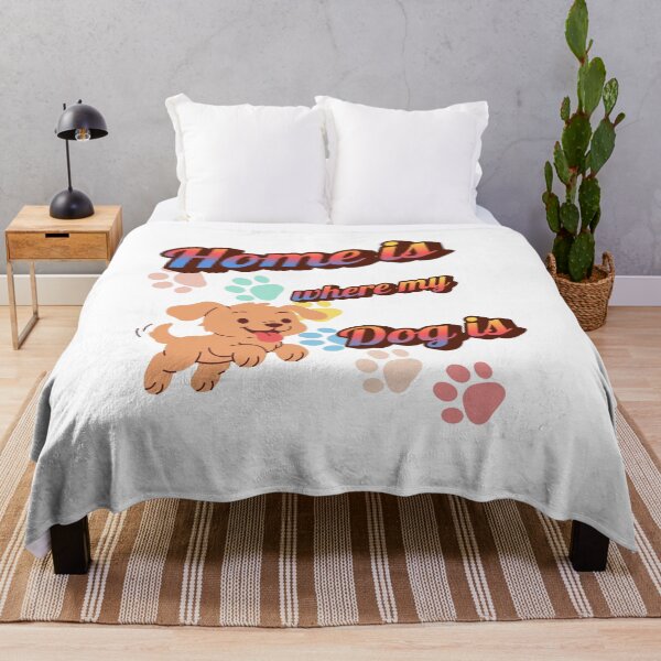 Item preview, Home Is Where My Dog Is- Cute Puppy Cartoon designed and sold by WRParadise.