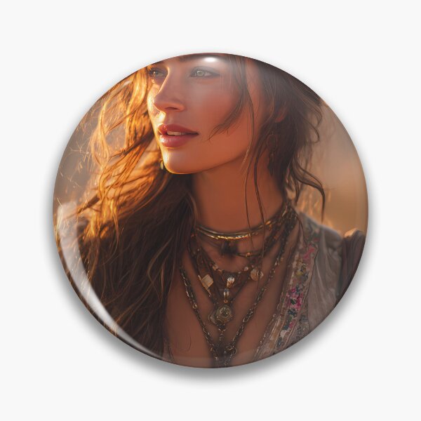 Item preview, Bohemian Desert Woman , Golden Hour Wall Art designed and sold by Emberearth.