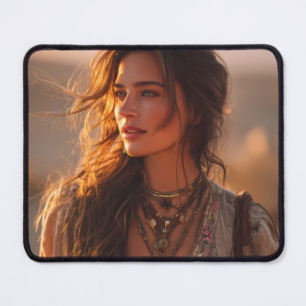 Item preview, Bohemian Desert Woman , Golden Hour Wall Art designed and sold by Emberearth.