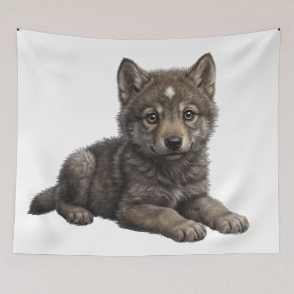 Item preview, Baby wolf designed and sold by T's&such.