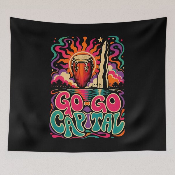 Item preview, Washington DC Go-Go Capital – Psychedelic Rhythm designed and sold by Fenay Designs.