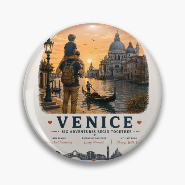 Item preview, Venice Father Son Duo Big Adventures Begin Together designed and sold by BagFactoryUK.