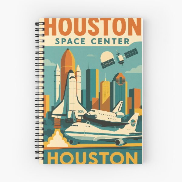 Item preview, Retro Pop Art Poster Illustration of Space Center Houston | Bold NASA-Inspired Space Exploration Print with Saturn V Rocket & Cosmic Retro Aesthetic | Vintage Science Wall Art Decor designed and sold by PaintedPixels01.