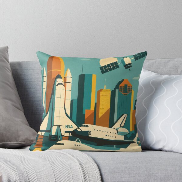 Item preview, Retro Pop Art Poster Illustration of Space Center Houston | Bold NASA-Inspired Space Exploration Print with Saturn V Rocket & Cosmic Retro Aesthetic | Vintage Science Wall Art Decor designed and sold by PaintedPixels01.